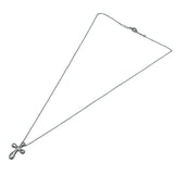 ティファニー TIFFANY＆CO スモールクロス1Pダイヤネックレス シルバー SV925 ジュエリー