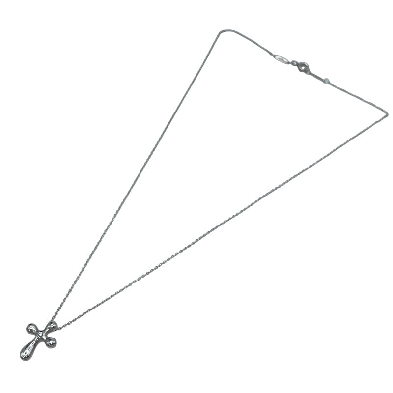 ティファニー TIFFANY＆CO スモールクロス1Pダイヤネックレス シルバー SV925 ジュエリー