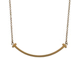 ティファニー TIFFANY＆CO Tスマイルネックレス スモール K18PG ジュエリー