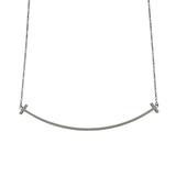 ティファニー TIFFANY＆CO Tスマイルネックレ スラージ K18WG ジュエリー