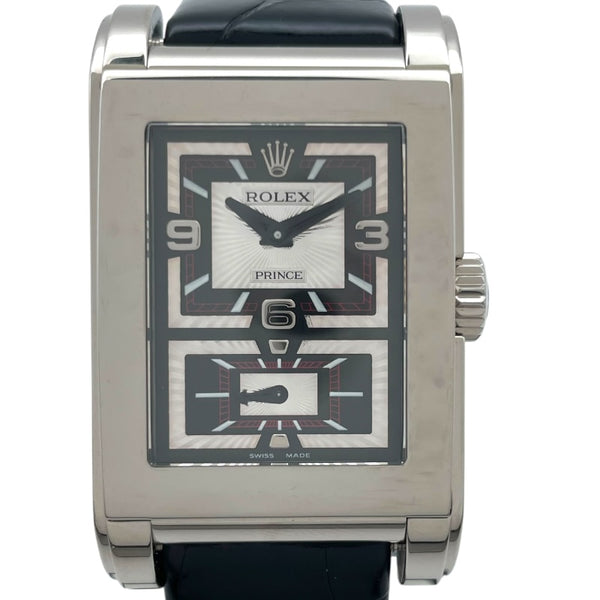 ロレックス ROLEX チェリーニプリンス 5443/9 ブラック K18WG 手巻き メンズ 腕時計