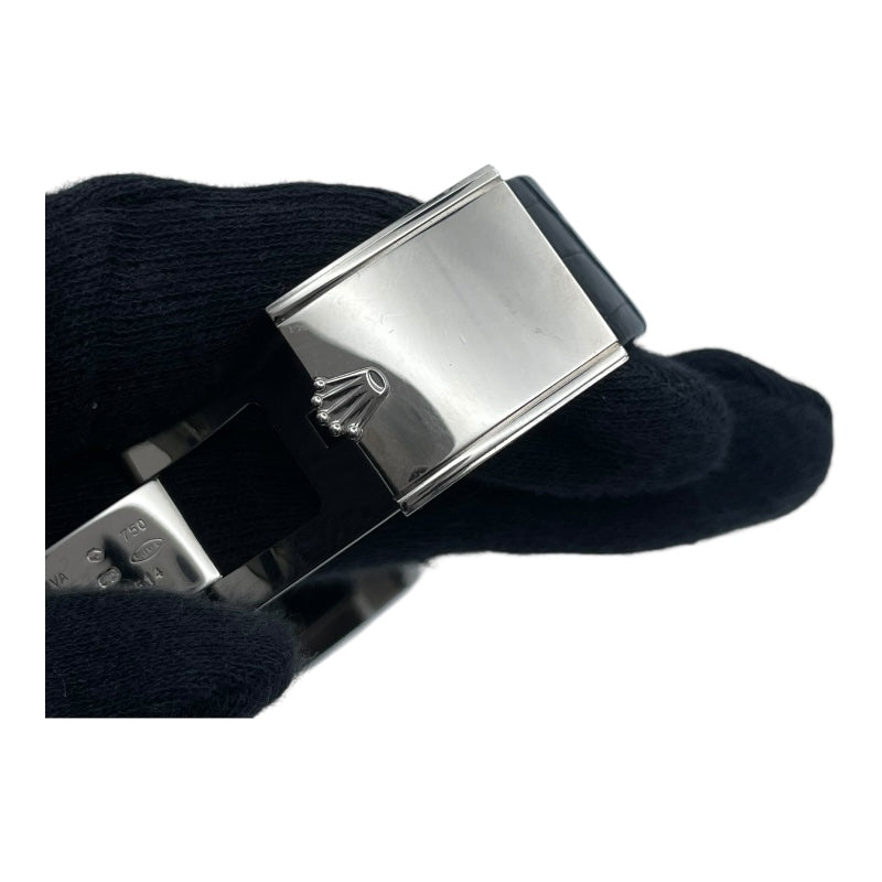 ロレックス ROLEX チェリーニプリンス 5443/9 ブラック K18WG 手巻き メンズ 腕時計