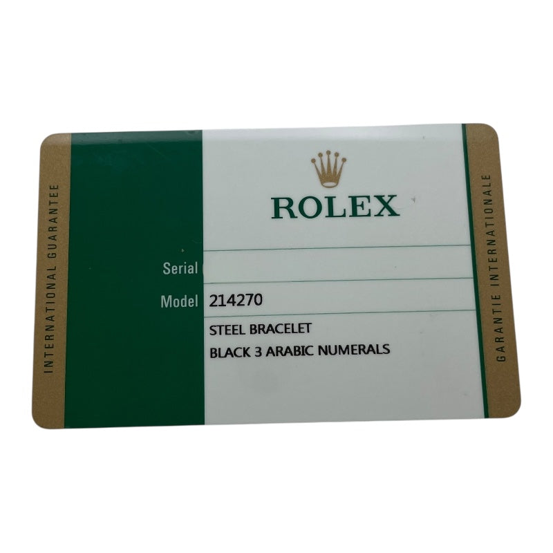 ロレックス ROLEX エクスプローラー１ 214270 ブラック SS 自動巻き メンズ 腕時計