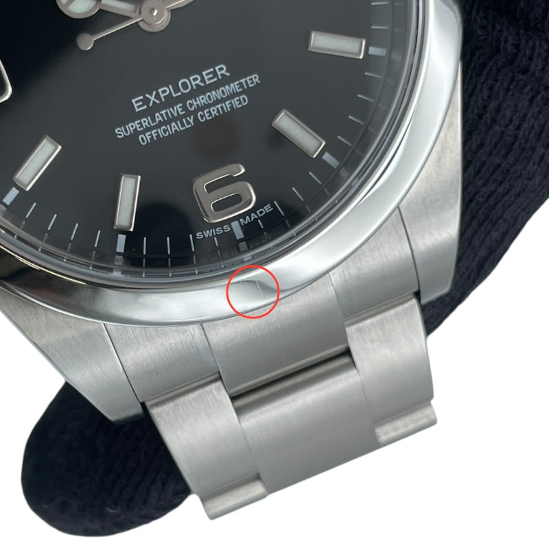 ロレックス ROLEX エクスプローラー１ 214270 ブラック SS 自動巻き メンズ 腕時計