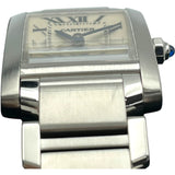 カルティエ Cartier タンクフランセーズ SM W51008Q3 アイボリー SS クオーツ レディース 腕時計