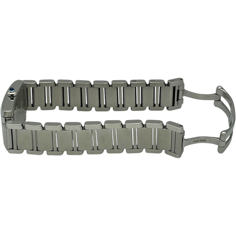 カルティエ Cartier タンクフランセーズ SM W51008Q3 アイボリー SS クオーツ レディース 腕時計