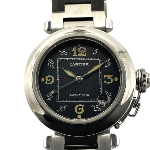 カルティエ Cartier パシャC W31043M7 ブラック SS 自動巻き ユニセックス 腕時計