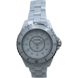 シャネル CHANEL J12 MM H5703 ホワイト セラミック クオーツ レディース 腕時計