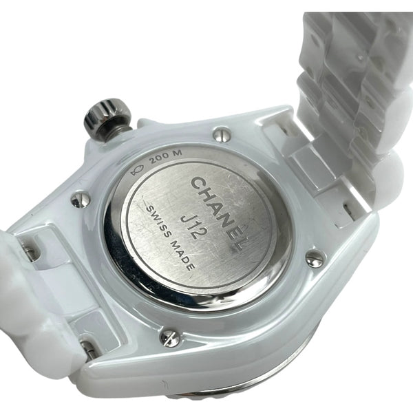 シャネル CHANEL J12 MM H5703 ホワイト セラミック クオーツ レディース 腕時計