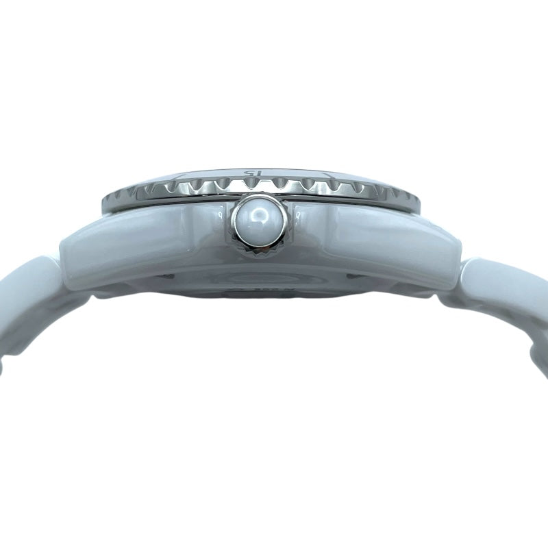シャネル CHANEL J12 MM H5703 ホワイト セラミック クオーツ レディース 腕時計