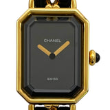 シャネル CHANEL プルミエール ブラック GP クオーツ レディース 腕時計