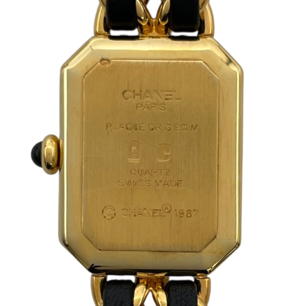 シャネル CHANEL プルミエール ブラック GP クオーツ レディース 腕時計