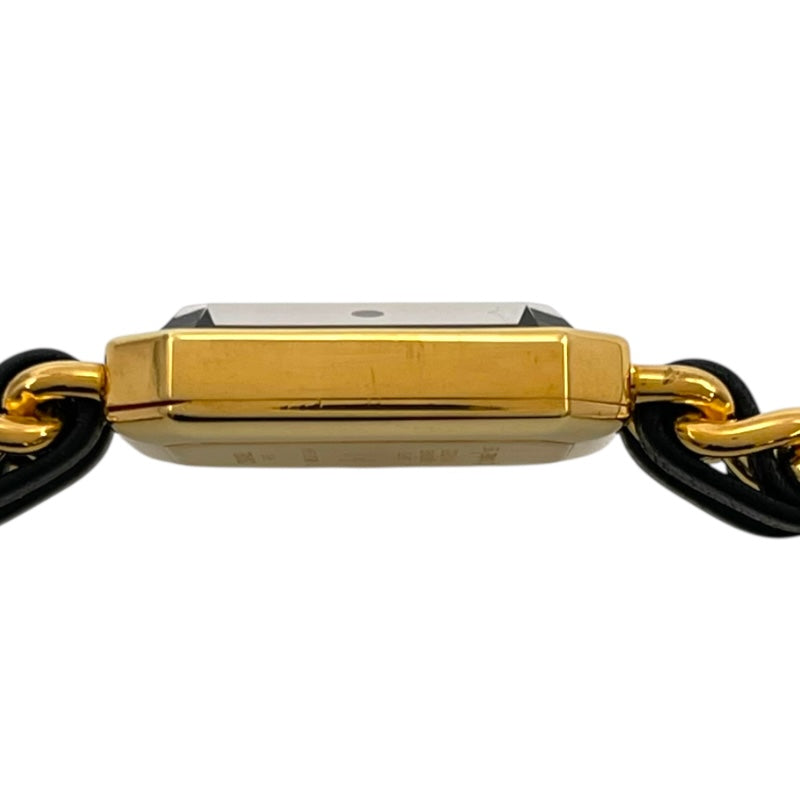 シャネル CHANEL プルミエール ブラック GP クオーツ レディース 腕時計