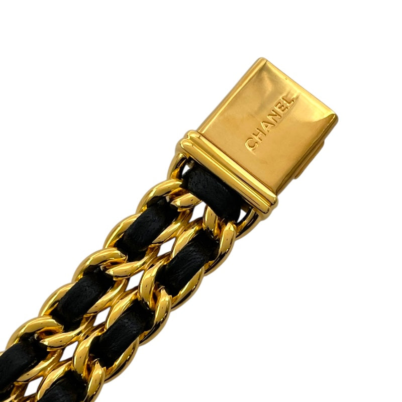 シャネル CHANEL プルミエール ブラック GP クオーツ レディース 腕時計