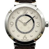 ルイ・ヴィトン LOUIS VUITTON タンブール スリム Q12MG ホワイト SS クオーツ レディース 腕時計