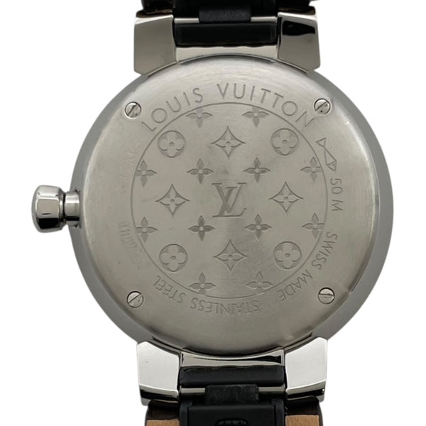 ルイ・ヴィトン LOUIS VUITTON タンブール スリム Q12MG ホワイト SS クオーツ レディース 腕時計