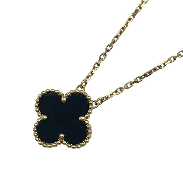 ヴァンクリーフ＆アーペル Van Cleef & Arpels ヴィンテージアルハンブラネックレス ゴールド Au750 オニキス ジュエリー
