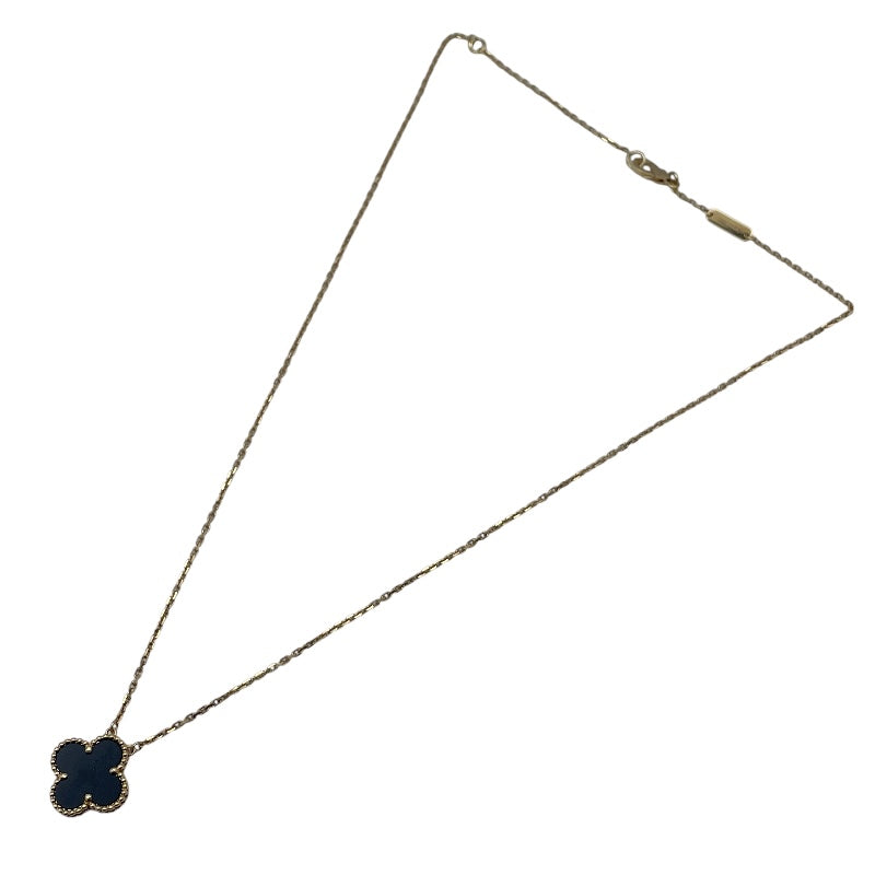 ヴァンクリーフ＆アーペル Van Cleef & Arpels ヴィンテージアルハンブラネックレス ゴールド Au750 オニキス ジュエリー