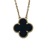 ヴァンクリーフ＆アーペル Van Cleef & Arpels ヴィンテージアルハンブラネックレス ゴールド Au750 オニキス ジュエリー