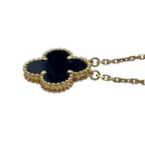 ヴァンクリーフ＆アーペル Van Cleef & Arpels ヴィンテージアルハンブラネックレス ゴールド Au750 オニキス ジュエリー