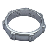 ハリーウィンストン HARRY WINSTON HWロゴバンドリング ホワイトゴールド Au750 ジュエリー