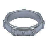 ハリーウィンストン HARRY WINSTON HWロゴバンドリング ホワイトゴールド Au750 ジュエリー