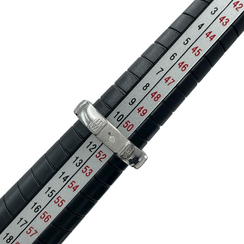 ハリーウィンストン HARRY WINSTON HWロゴバンドリング ホワイトゴールド Au750 ジュエリー