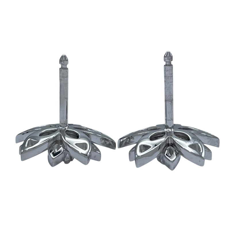 ヴァンクリーフ＆アーペル Van Cleef & Arpels ロータスピアスミニ ホワイトゴールド 750 ジュエリー