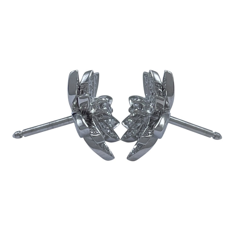 ヴァンクリーフ＆アーペル Van Cleef & Arpels ロータスピアスミニ ホワイトゴールド 750 ジュエリー