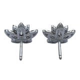 ヴァンクリーフ＆アーペル Van Cleef & Arpels ロータスピアスミニ ホワイトゴールド 750 ジュエリー