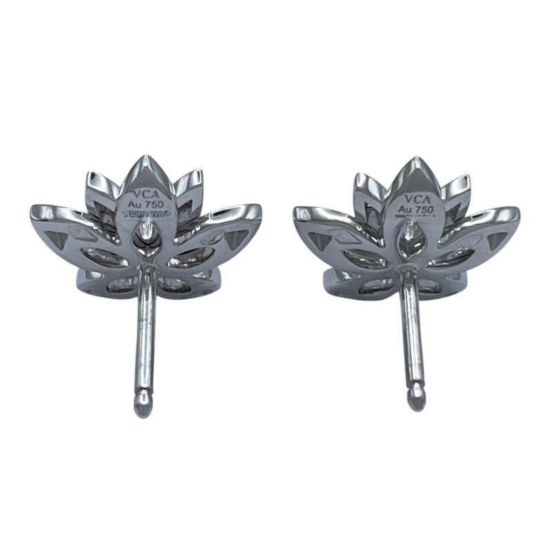 ヴァンクリーフ＆アーペル Van Cleef & Arpels ロータスピアスミニ ホワイトゴールド 750 ジュエリー