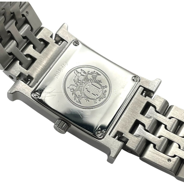 エルメス HERMES Hウォッチ HH1.210 ピンク SS クオーツ レディース 腕時計