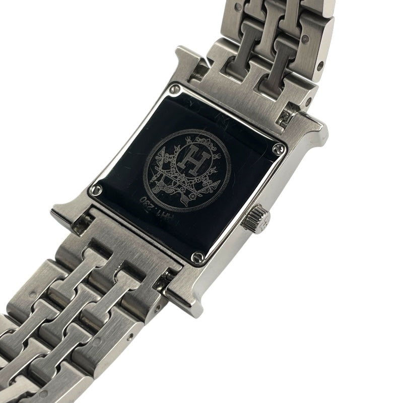 エルメス HERMES Hウォッチ ホワイトシェル HH1.230 ホワイト SS クオーツ レディース 腕時計