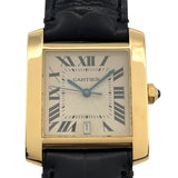 カルティエ Cartier タンクフランセーズ LM W5000156 アイボリー 18K 自動巻き メンズ 腕時計