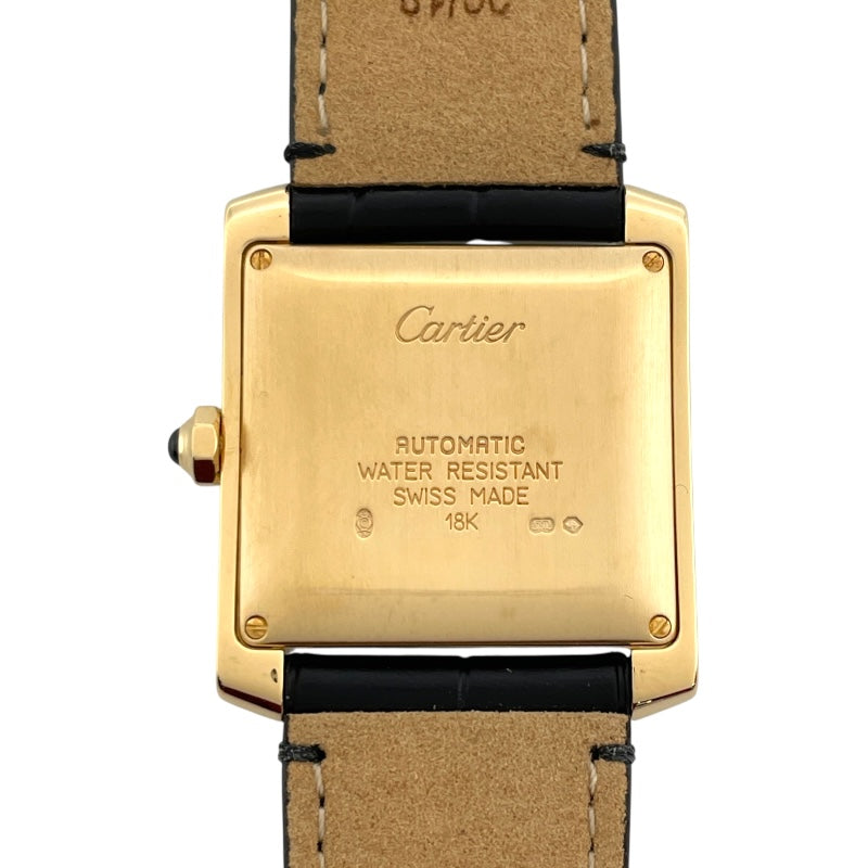 カルティエ Cartier タンクフランセーズ LM W5000156 アイボリー 18K 自動巻き メンズ 腕時計