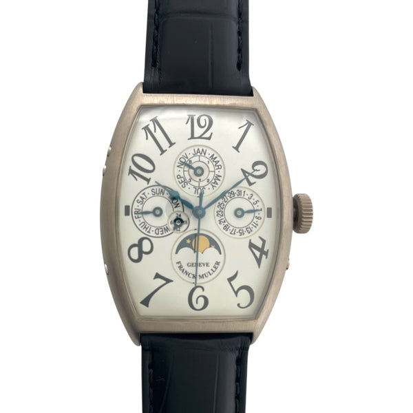 フランク・ミュラー FRANCK MULLER トノウカーベックスパーペチュアルカレンダー 5850QP ホワイト 750 自動巻き メンズ 腕時計