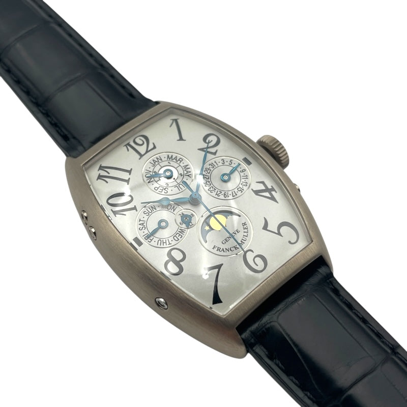 フランク・ミュラー FRANCK MULLER トノウカーベックスパーペチュアルカレンダー 5850QP ホワイト 750 自動巻き メンズ 腕時計