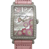 フランク・ミュラー FRANCK MULLER ロングアイランドピンクシェル 66本限定 952QZRELMOPI10 シルバー SS レディース 腕時計