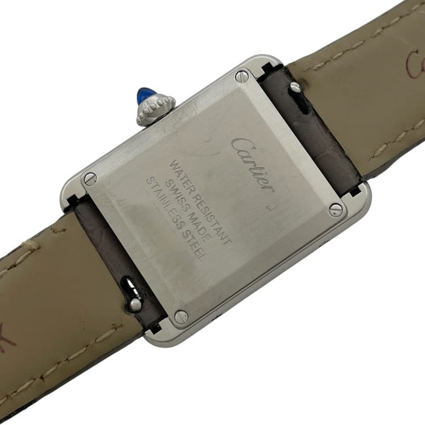カルティエ Cartier タンクマスト SM WSTA0042 ホワイト SS/革ベルト クオーツ レディース 腕時計