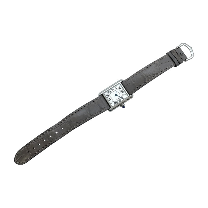 カルティエ Cartier タンクマスト SM WSTA0042 ホワイト SS/革ベルト クオーツ レディース 腕時計
