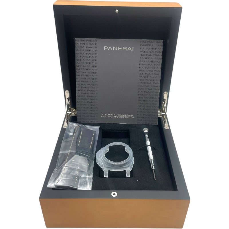 パネライ PANERAI ルミノールベース 8デイズ アッチャイオ PAM00560 ブラック SS 手巻き メンズ 腕時計