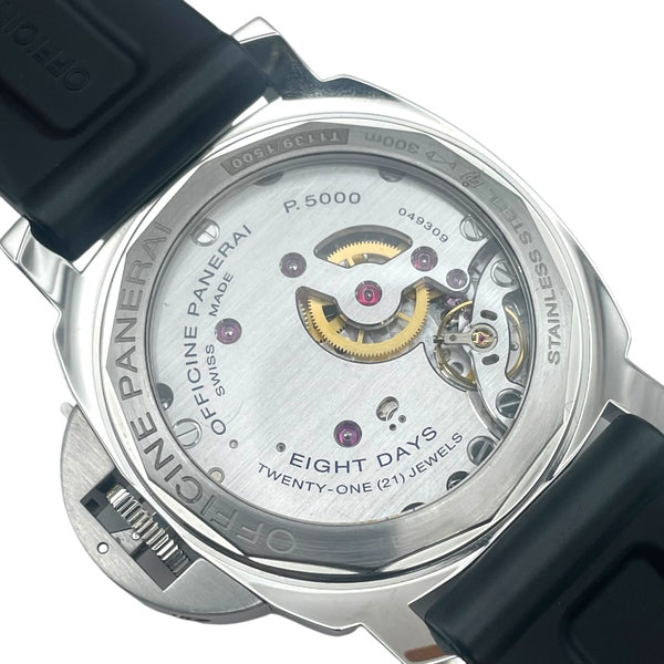 パネライ PANERAI ルミノールベース 8デイズ アッチャイオ PAM00560 ブラック SS 手巻き メンズ 腕時計