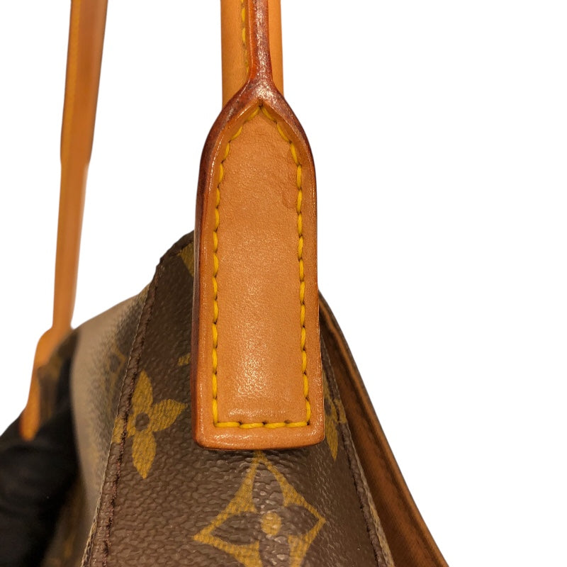 ルイ・ヴィトン LOUIS VUITTON ミニルーピング M51147 ブラウン PVC レディース ショルダーバッグ