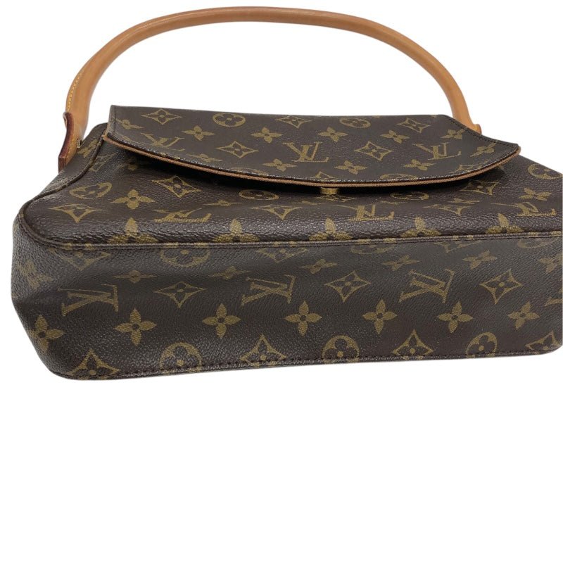 ルイ・ヴィトン LOUIS VUITTON ミニルーピング M51147 ブラウン PVC レディース ショルダーバッグ