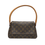 ルイ・ヴィトン LOUIS VUITTON ミニルーピング M51147 ブラウン PVC レディース ショルダーバッグ