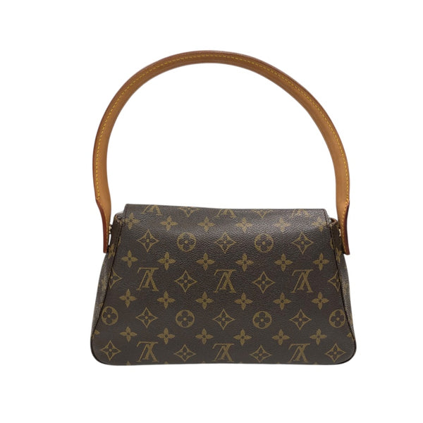 ルイ・ヴィトン LOUIS VUITTON ミニルーピング M51147 ブラウン PVC レディース ショルダーバッグ