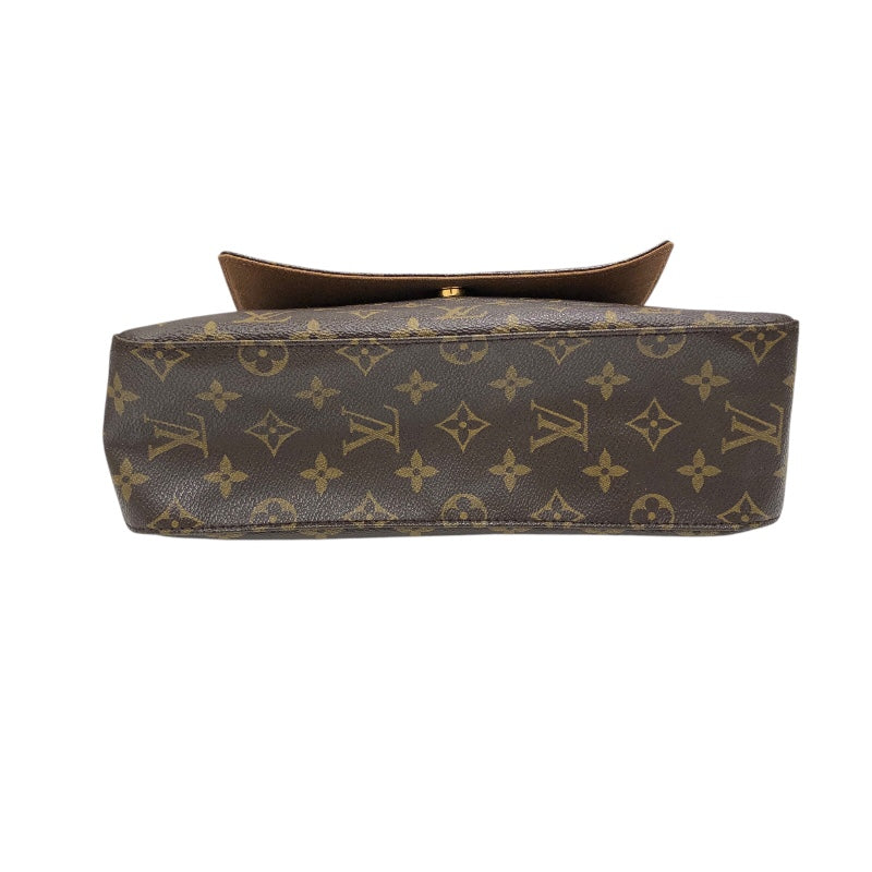 ルイ・ヴィトン LOUIS VUITTON ミニルーピング M51147 ブラウン PVC レディース ショルダーバッグ