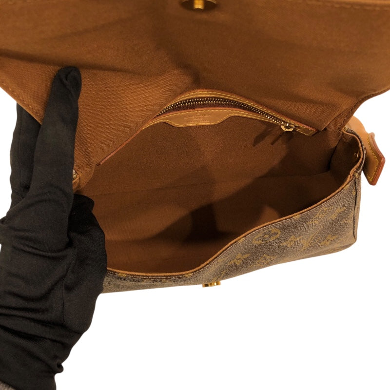 ルイ・ヴィトン LOUIS VUITTON ミニルーピング M51147 ブラウン PVC レディース ショルダーバッグ