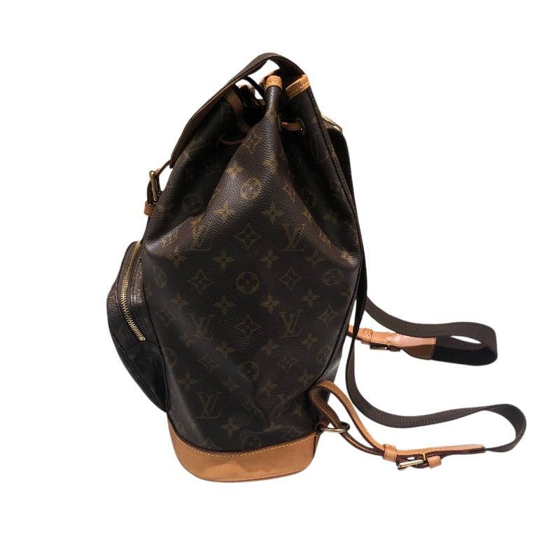 ルイ・ヴィトン LOUIS VUITTON モンスリ M51135 ブラウン PVC ユニセックス リュック・デイパック