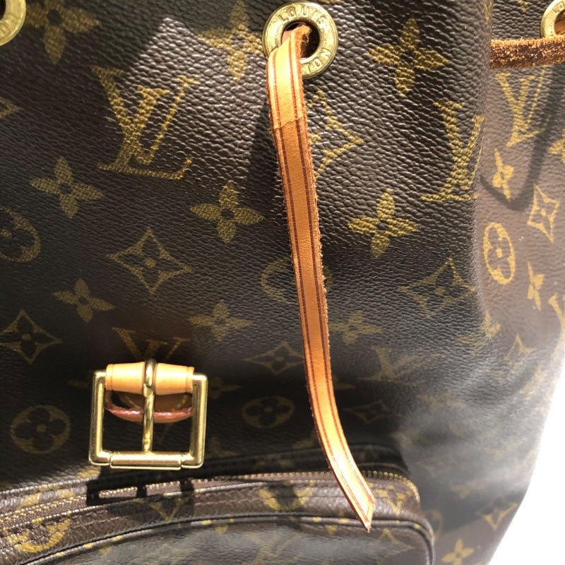 ルイ・ヴィトン LOUIS VUITTON モンスリ M51135 ブラウン PVC ユニセックス リュック・デイパック